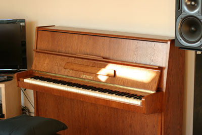 My new Petrof Piano